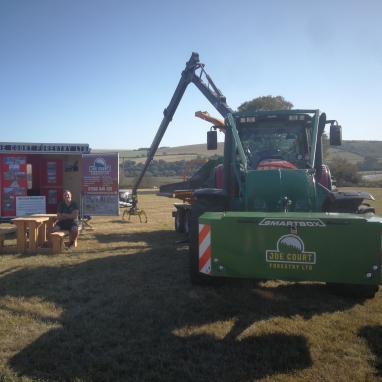 Joe Court Forestry Ltd at West Grinstead Ploughing Match